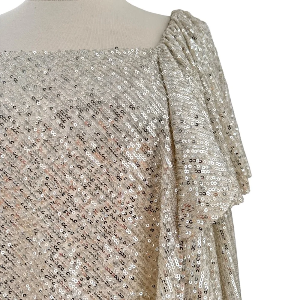 NWT Free People Shimmer Sequin Top - Picture 4 of 13